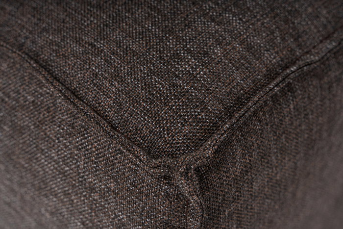Atelier Del Sofa Sofá Esquinero Marrón Oscuro Lino 296x185x66 cm
